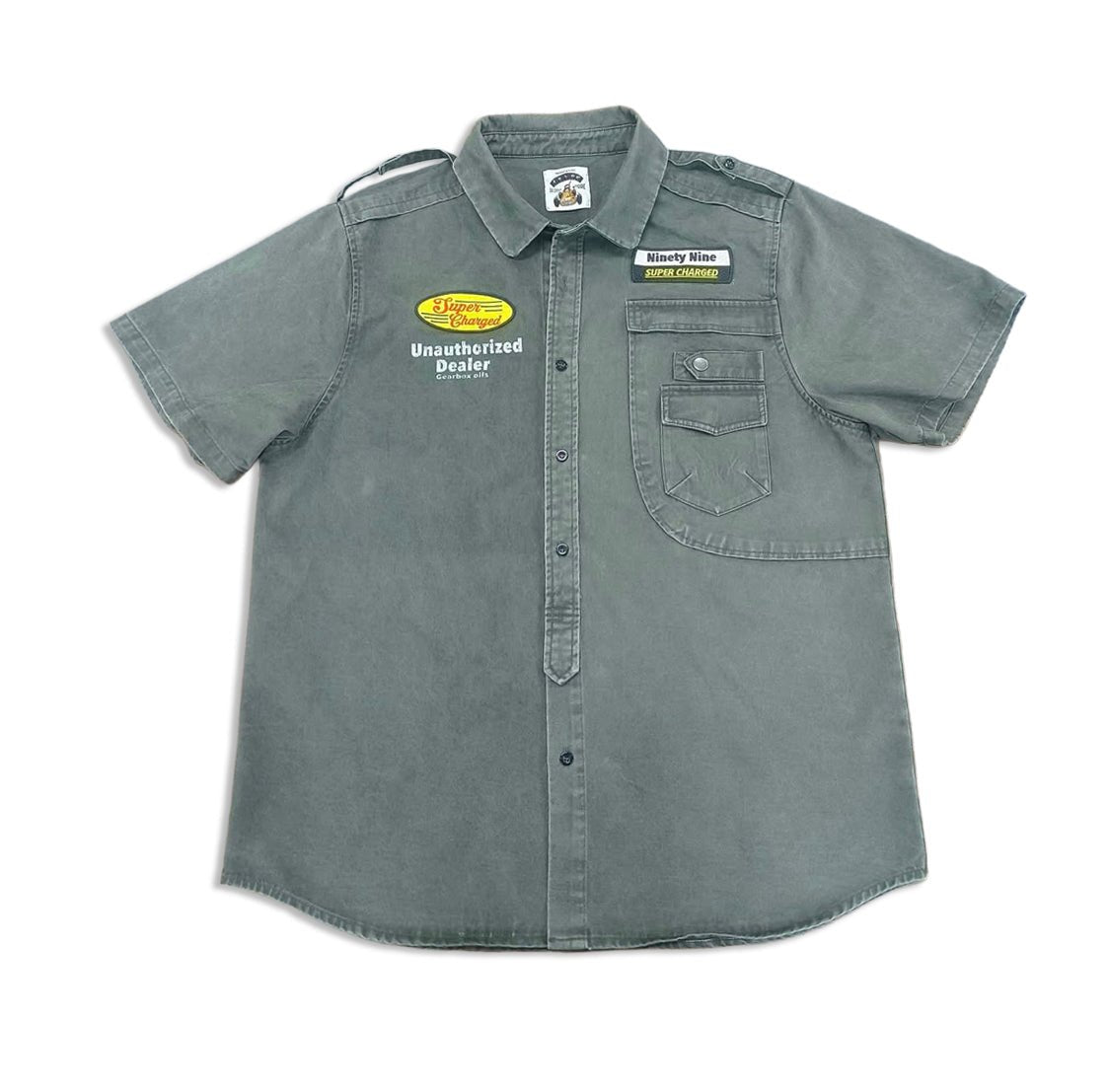 Unauthorized dealer button up - 99dentstore